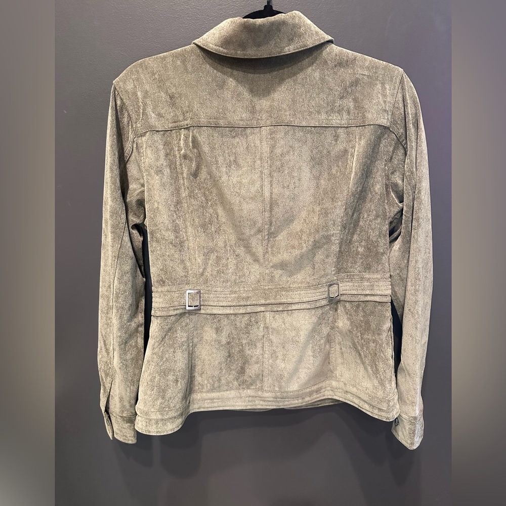 Christopher & Banks | Green Utility Jacket‎ with Classic Collar | Small - Picture 8 of 10